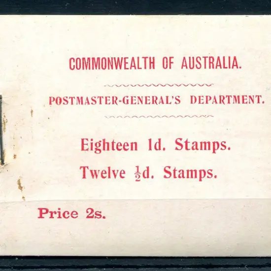 1913 (17th Jan) 2/- kangaroo booklet complete with ...