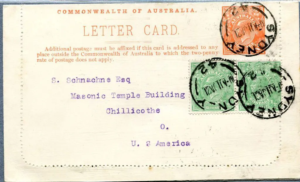 1921 (11th Jan) 2d orange KGV Perf 12½ showing ... Image 1++