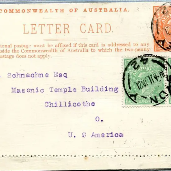 1921 (11th Jan) 2d orange KGV Perf 12½ showing ...