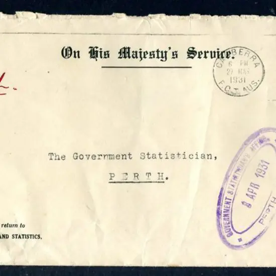 1931 (27th Mar) OHMS "Commonwealth Bureau of ...