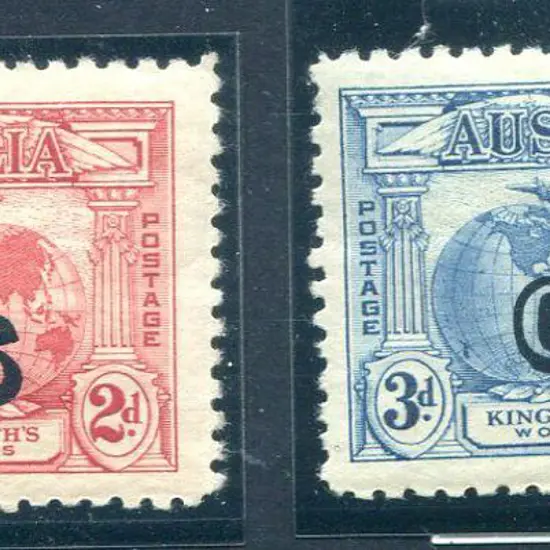 1931 2d & 3d as above. Fine MLH. Ceremuga Cert ...
