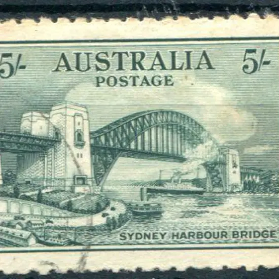 1932 5/- Sydney Harbour Bridge fine used & well ...
