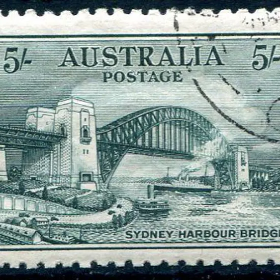 1932 5/- Sydney Harbour Bridge. Fine used/CTO with ...