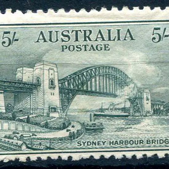 1932 5/- Sydney Harbour Bridge. MLH with odd ...