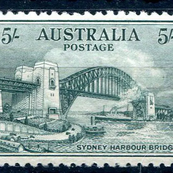 1932 5/- Sydney Harbour Bridge. Fresh MVLH & well ...