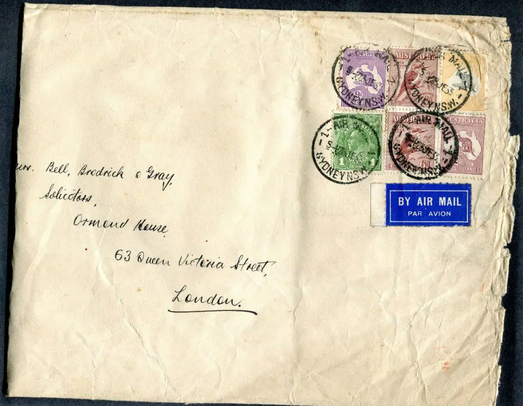1933 (28th June) "By Karachi to London Air Mail" ... Image 1++