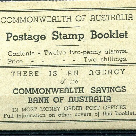1935/37 2/- KGV booklet with 2d red with inverted ...