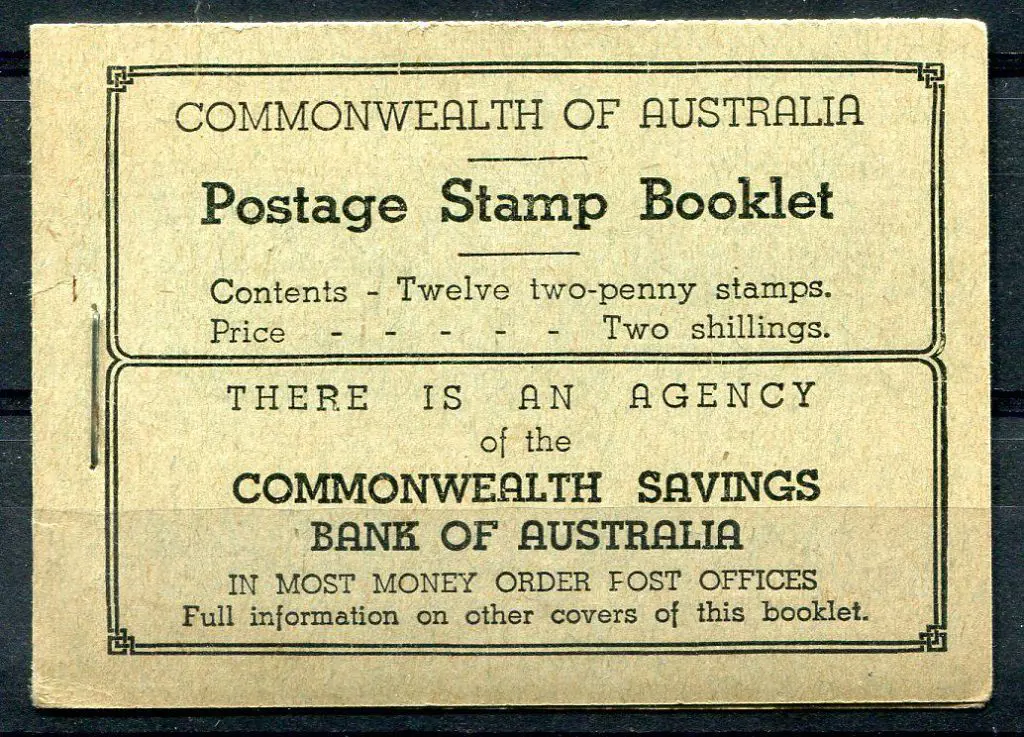 1937 2/- black on green booklet with 12 x 2d red ... Image 1++