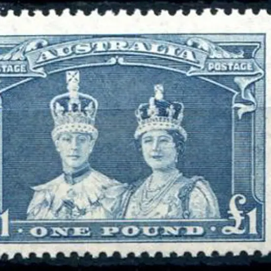 1937/48 £1 Robes on thin paper in horizontal pair. ...