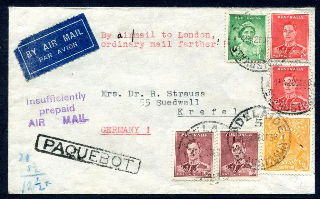 1938 (26th Oct) German addressed cover posted on ... Image 1++