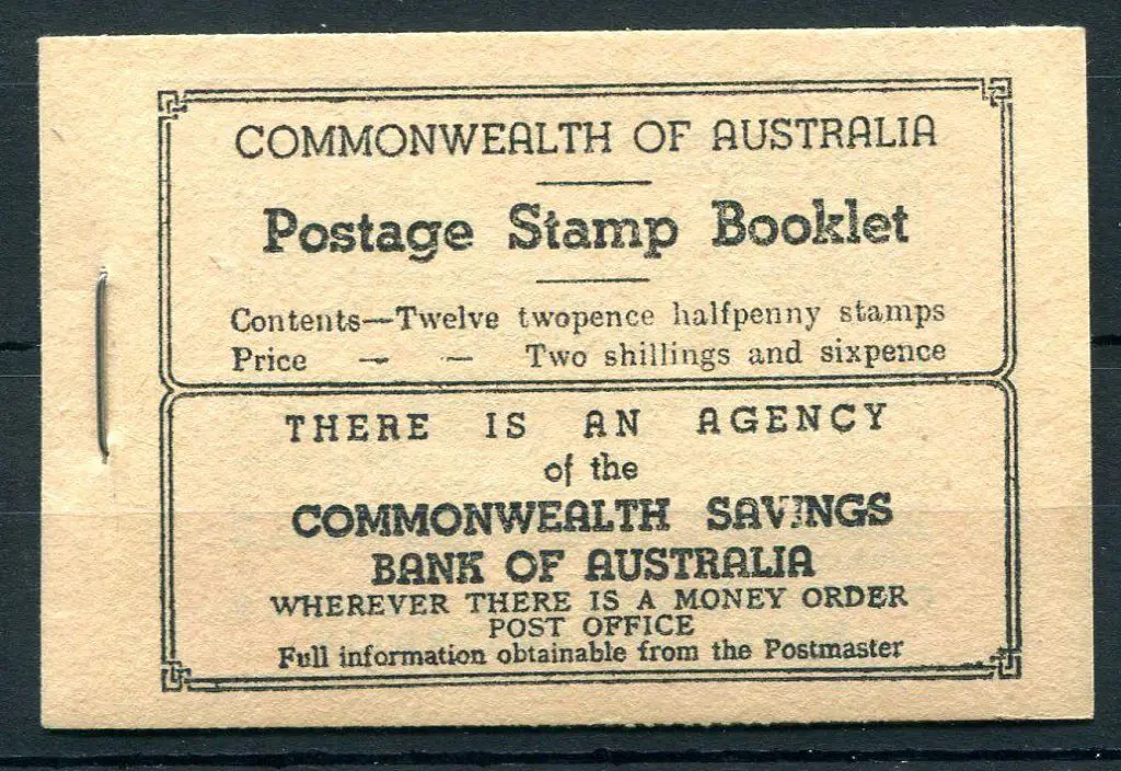 1942 2/6d black on buff booklet with 2 panes each ... Image 1++