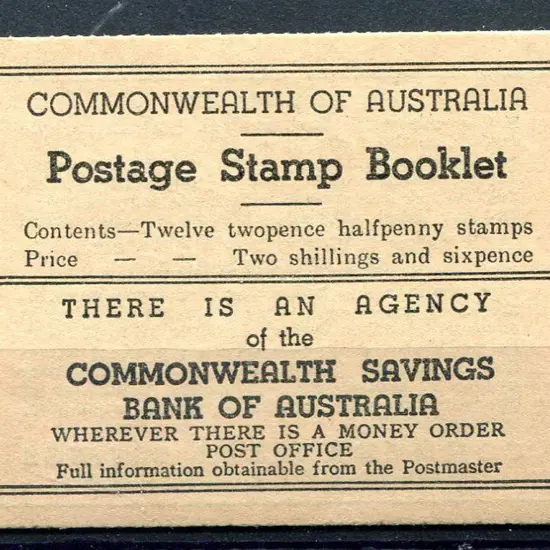 1942 2/6d black on fawn booklet with 12 x 2 ...
