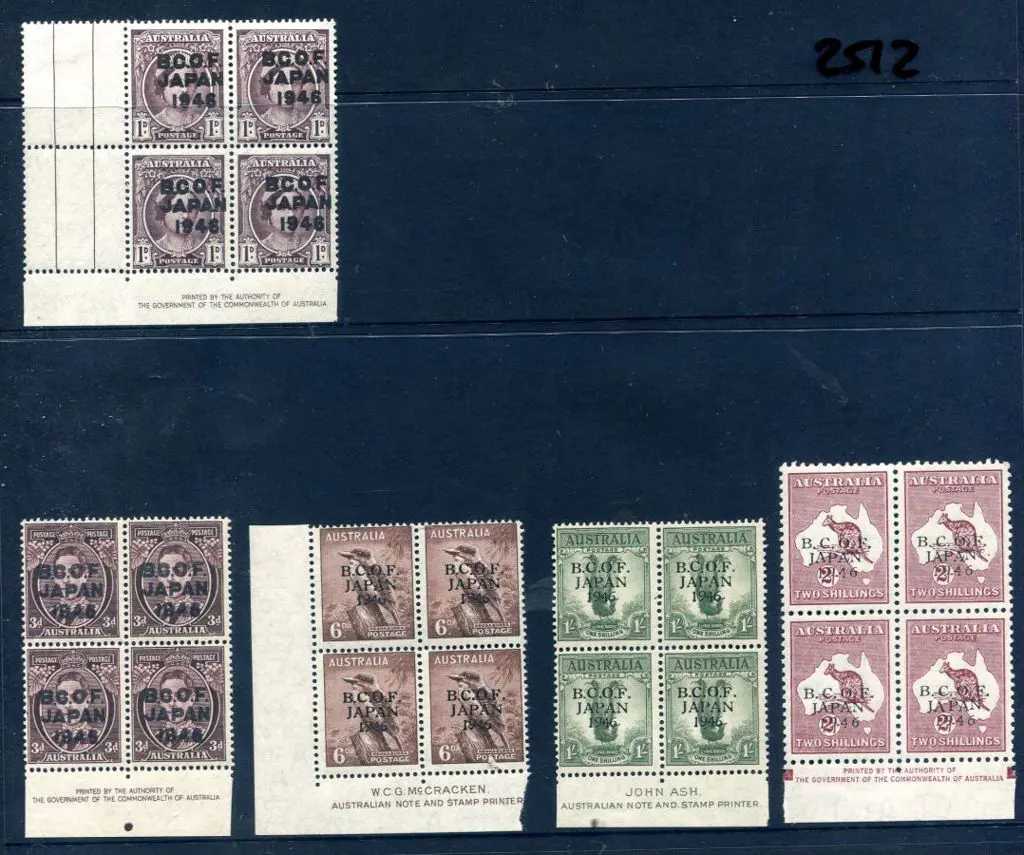1946 1d to 2/- BCOF By Authority imprint MUH ... Image 1++