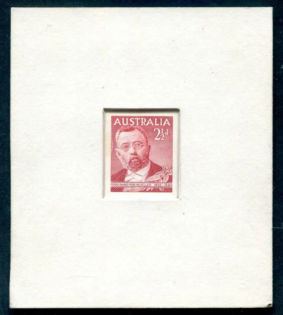 1948 2½d Von Mueller Die Proof in issued colour in ... Image 1++