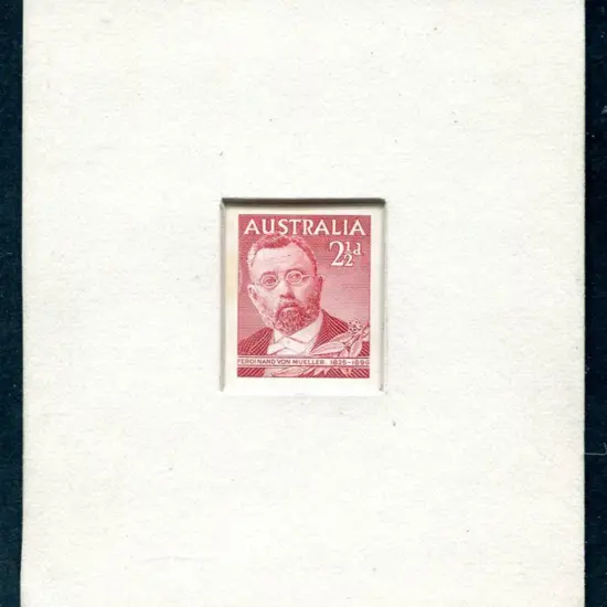 1948 2½d Von Mueller Die Proof in issued colour in ...