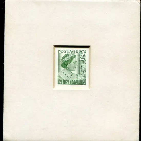 1951 2d Queen Mother sunken Die Proof with CBA ...