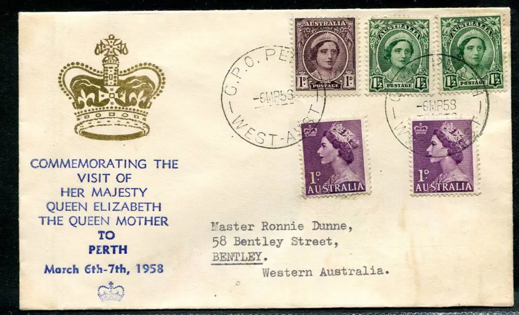 1958 (6th Mar) "Commemorating the Visit of Her ... Image 1++