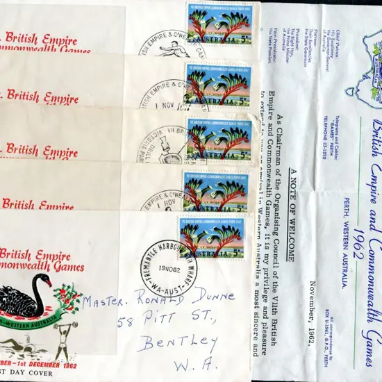 1962 British Empire & commonwealth Games set of 26 ...