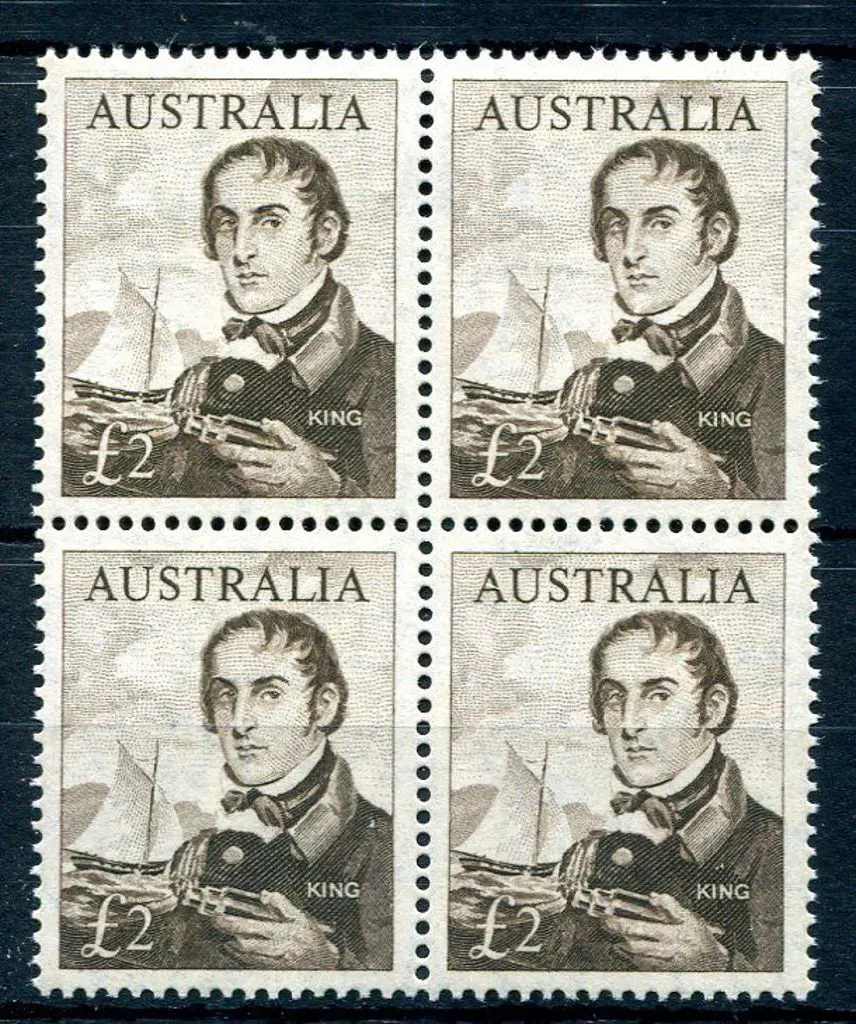 1964 £2 King. Perfectly centred MUH block of 4. SG ... Image 1++