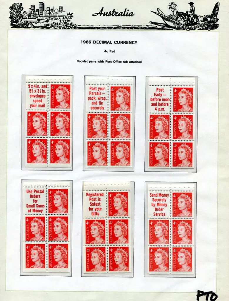1966 4c QEII & 5c on 4c QEII Surcharged booklet ... Image 1++