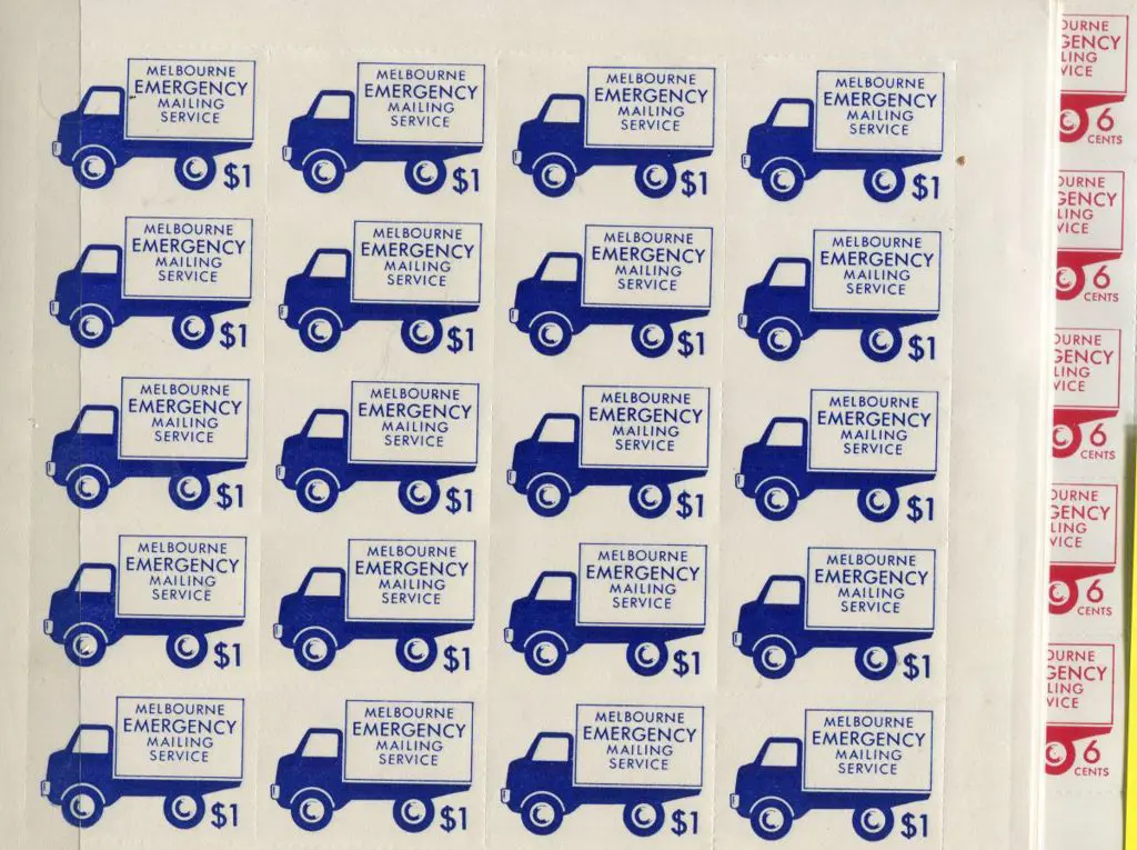 1968 6c red, 10c green & $1 blue "Melbourne ... Image 1++