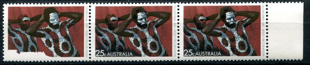 1971 25c Aboriginal Art - Body Painting in ... Image 1++