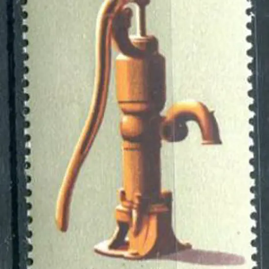 1972 10c Pioneer Life in vertical strip of 3 with ...
