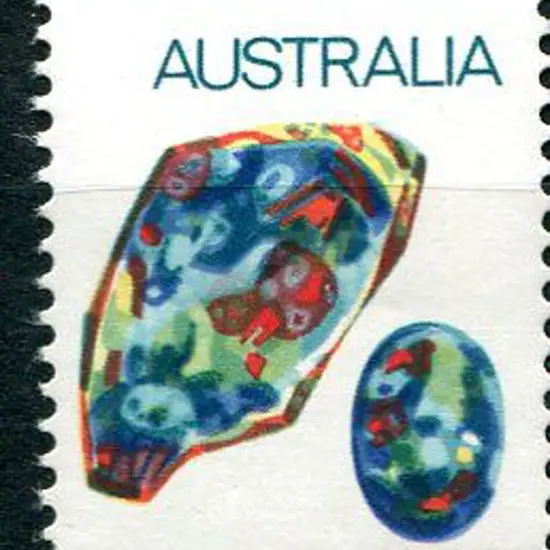 1973 8¢ Opal with black omitted resulting in value ...