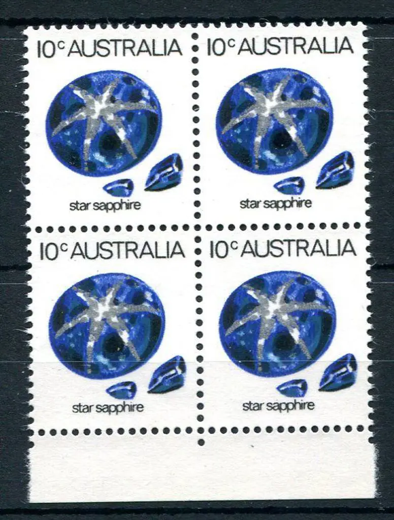 1974 10¢ Star Sapphire ditto but in bottom ... Image 1++