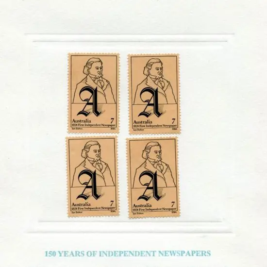1974 7c Newspaper x 4 singles on APO Official ...