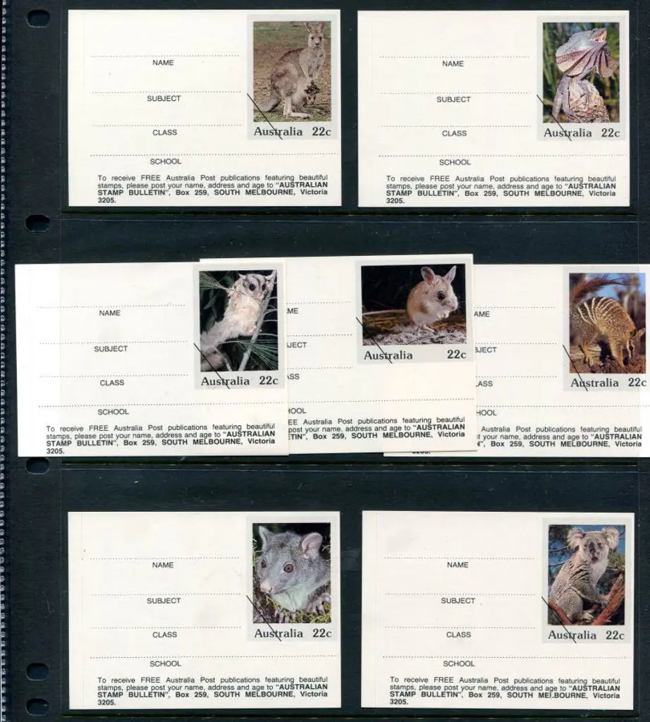 1980 22c Wildlife set of 7 Name, Subject, Class & ... Image 1++
