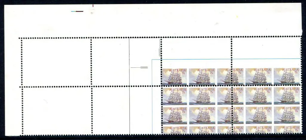 1984 75c Clipper Ships reduced size printers proof ... Image 1++