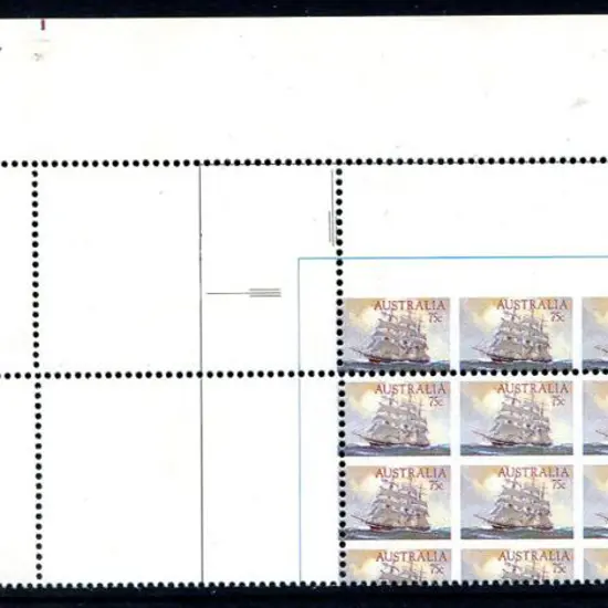 1984 75c Clipper Ships reduced size printers proof ...