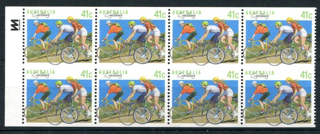 1989 41c Cycling in Leigh Mardon imprint booklet ... Image 1++