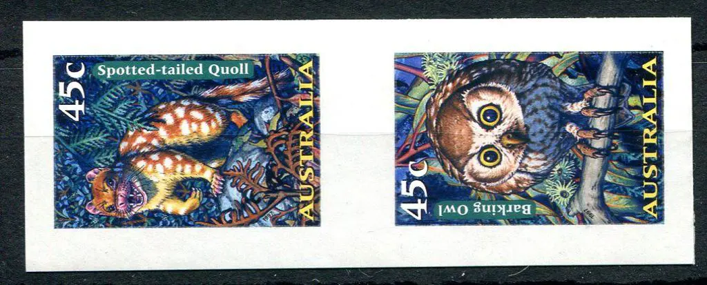 1997 Creatures of the Night S/A imperforate pair ... Image 1++