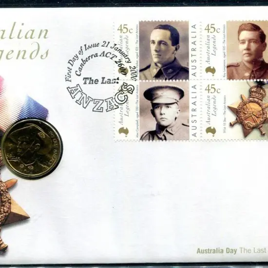 2000 (21st Jan) Australian Legends - ANZACS PNC ...