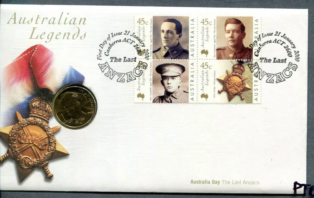 2000 (21st Jan) Australian Legends ditto but x 2. ... Image 1++