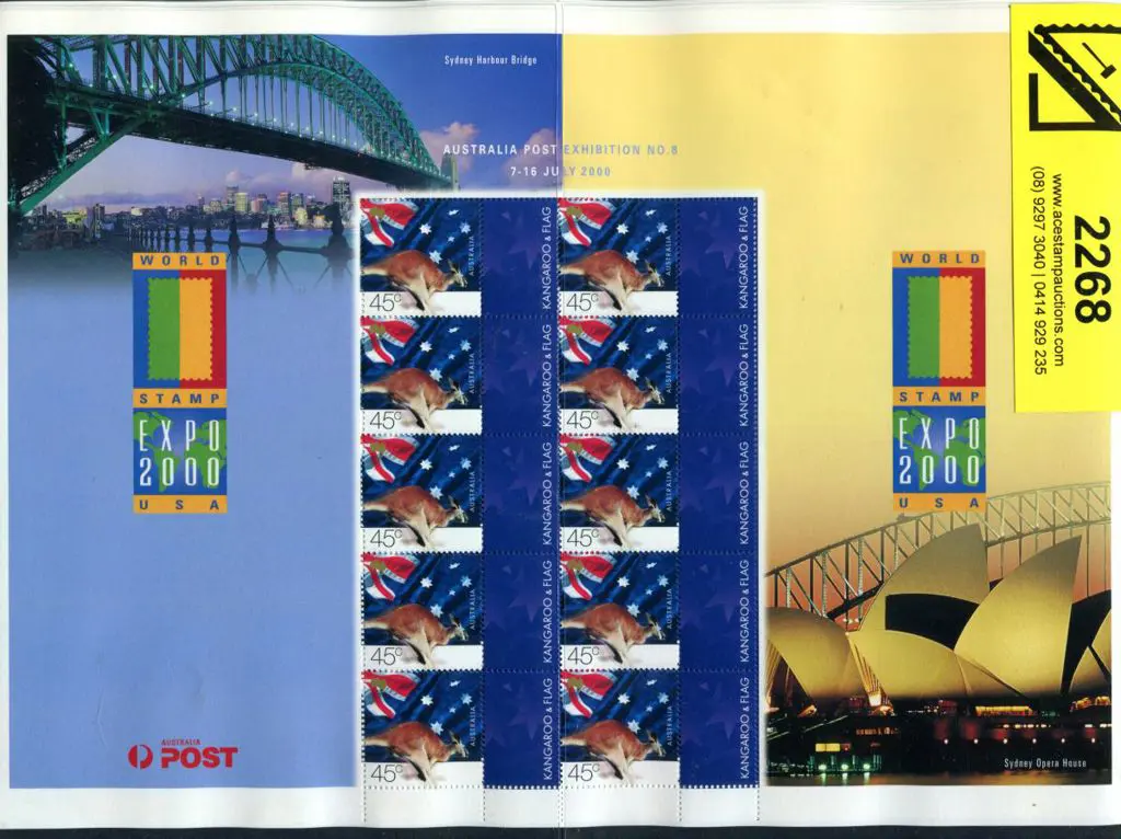 2000 (7-16th July) World Stamp Expo 2000 USA SES ... Image 1++