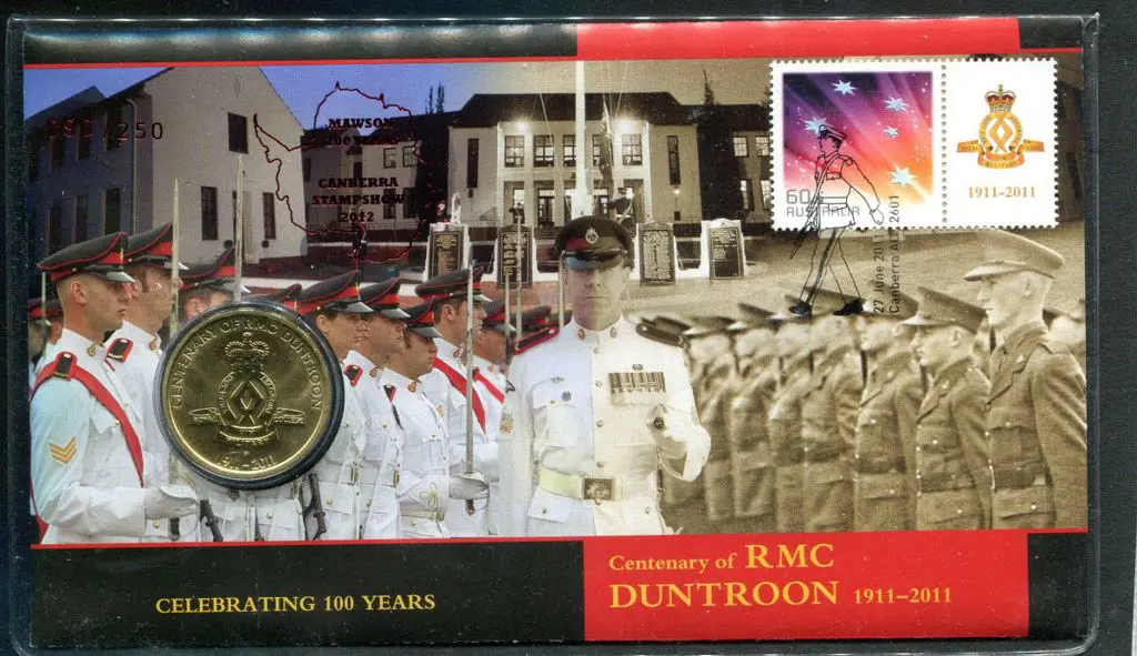 2011 (27th June) Duntroon PNC $1 coin First Day ... Image 1++