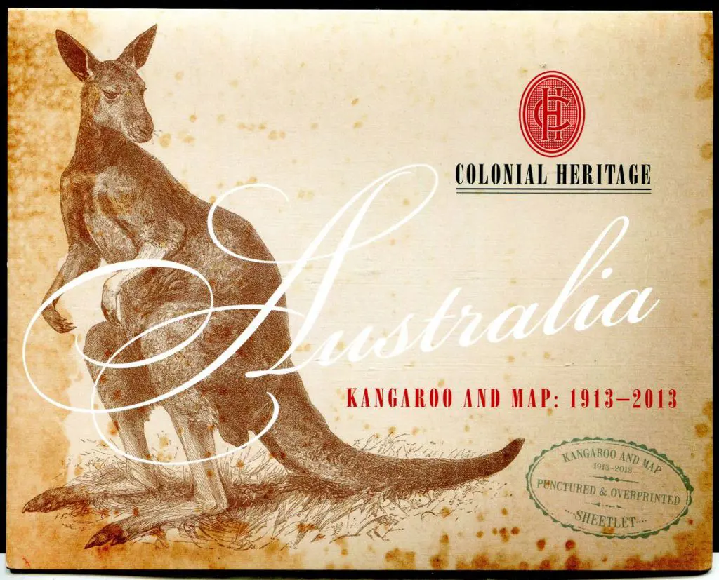 2013 $100 Kangaroo & Map sheetlet of 10 x $10 with ... Image 1++