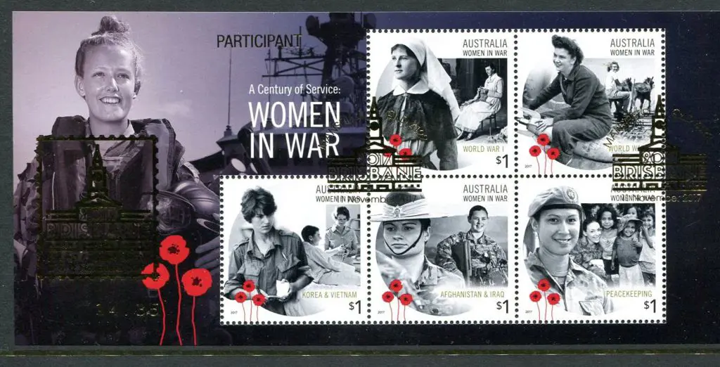 2017 Women in War M/S overprinted "PARTICIPANT ... Image 1++