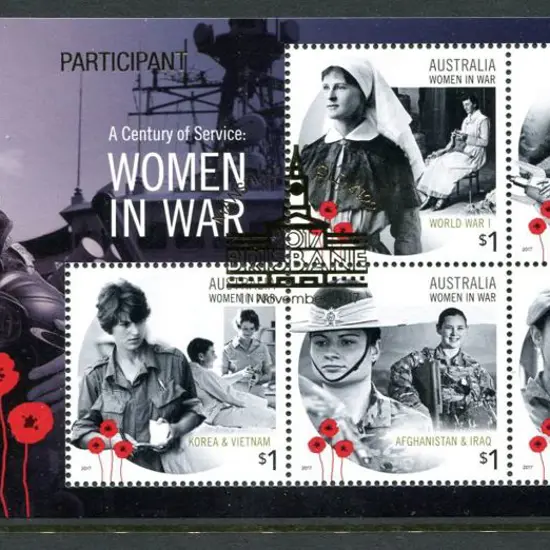 2017 Women in War M/S overprinted "PARTICIPANT ...