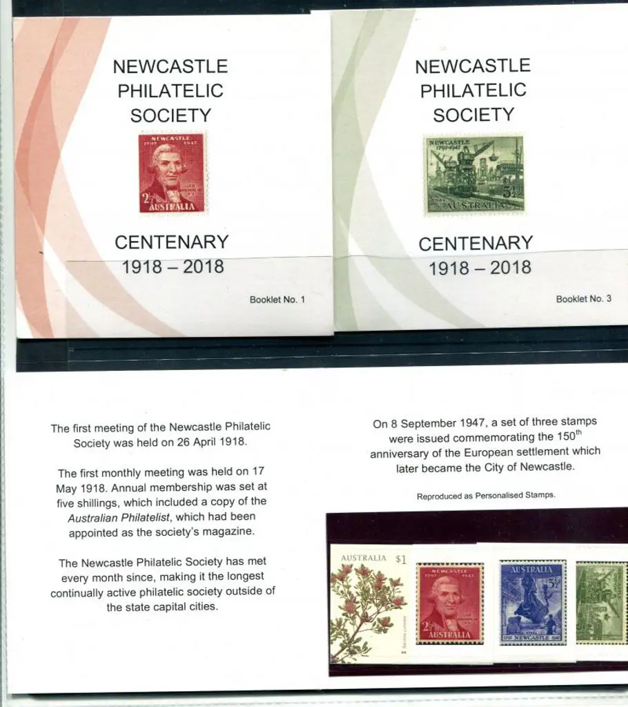 2018 Newcastle Philatelic Society Centenary ... Image 1++
