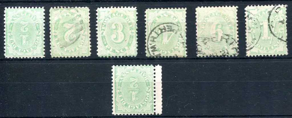 1906/08 ½ to 1/- wmk crown over single line A, ... Image 1++