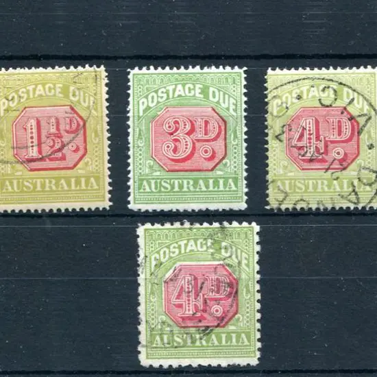 1931/36 1½d to 6d CofA wmk Perf. 14. SG D93 MLH & ...