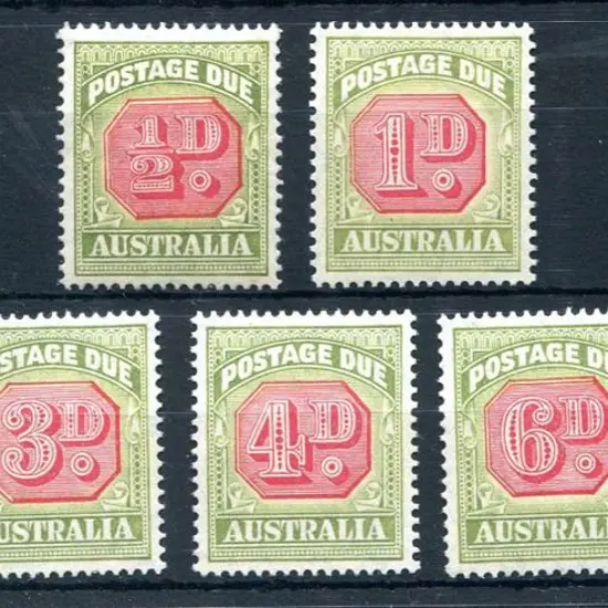 1938 ½d to 1/- CofA wmk, perf. 14½x14 set of 7. ...