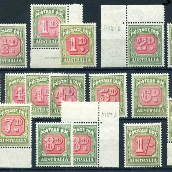 1946/57 ½d to 1/- redrawn design with CofA wmk set ...