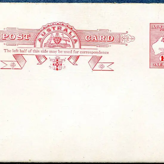 1914 1d red Kangaroo Die II on buff stock. Fine ...