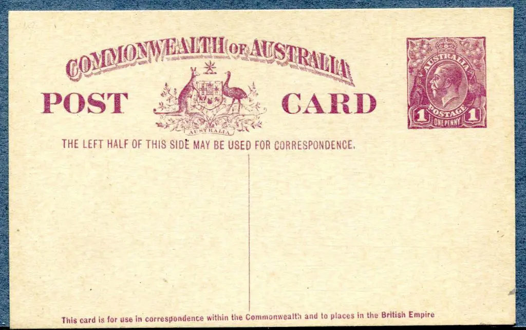1923/24 1d violet KGV sideface on buff stock ... Image 1++