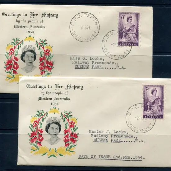 1954 (2nd Feb) 7½d Royal Visit on Boans illust ...